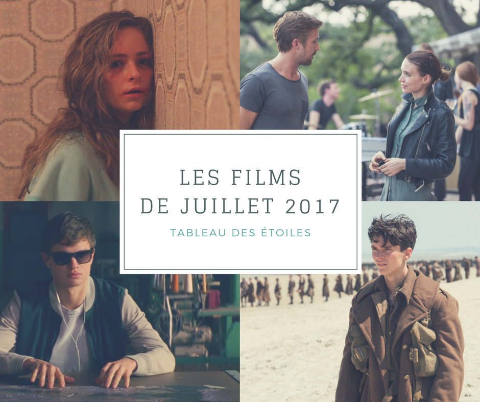 LES FILMS DE JUILLET 2017 Tableau des étoiles